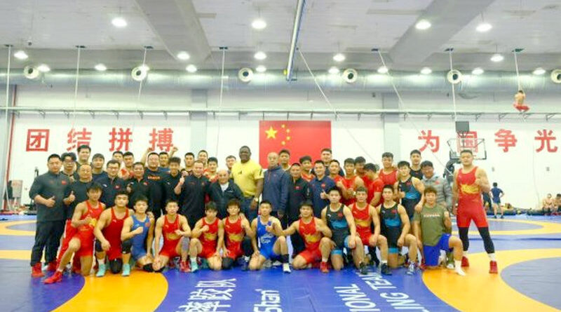 Mijaín López en China, transmitiendo su legado