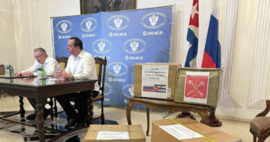 Cuba recibe donación de medicinas de la ciudad rusa de San Petersburgo
