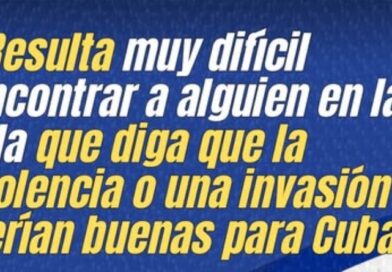 Reuter reconoce que los cubanos no quieren una invasión