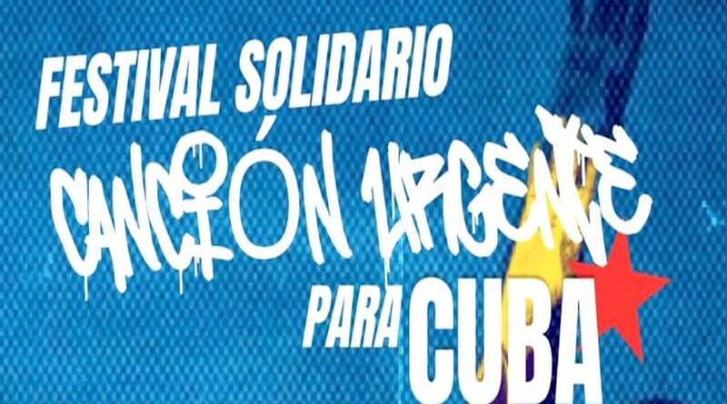 festival solidario "canción urgente para Cuba"