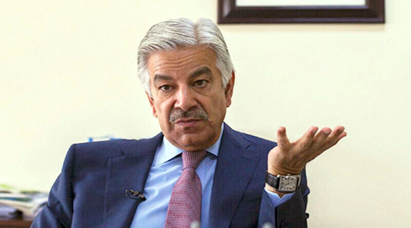 ministro de defensa de Pakistán, Khawaja Asif
