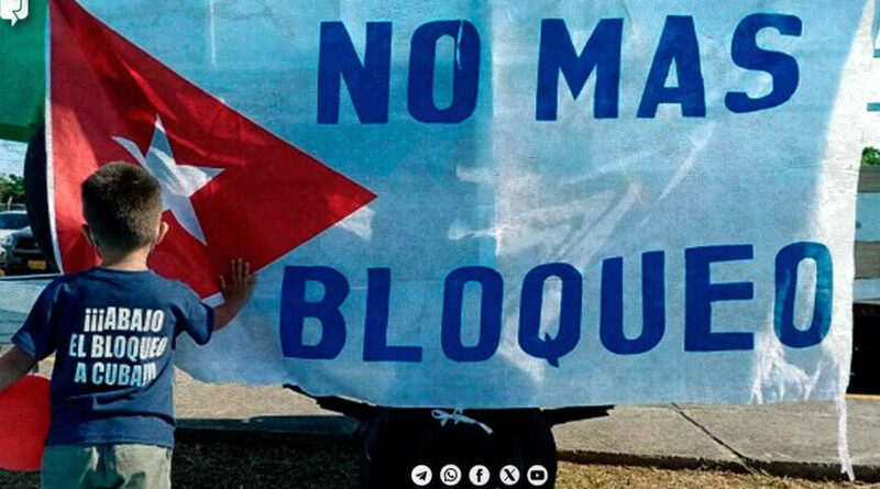 No al bloqueo a Cuba