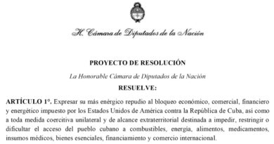 Legisladores nacionales exigen poner fin al bloqueo genocida de EEUU a Cuba