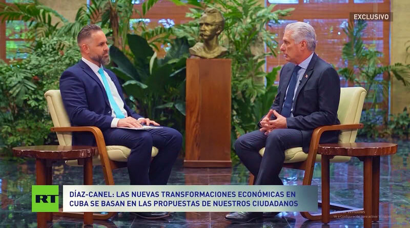 Miguel Díaz-Canel en exclusiva a RT: «Los intereses por invertir en Cuba no están solo en EE.UU.» (video) Miguel Díaz-Canel en exclusiva a RT: «Los intereses por invertir en Cuba no están solo en EE.UU.» (video)