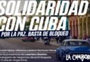Acto solidario de La Cámpora con Cuba