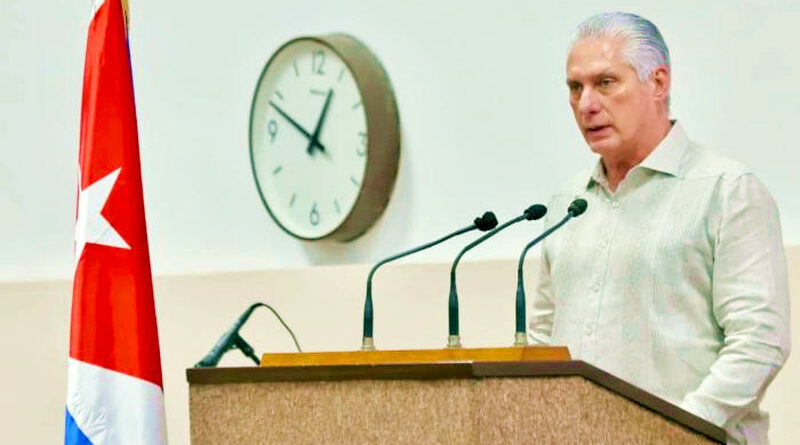 Díaz-Canel: «Cuba no tiene que adoctrinar a nadie, no tiene que exportar ideas; es la historia la que imparte lecciones»