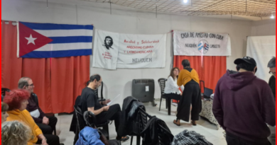Solidaridad con la Revolución Cubana en Neuquén