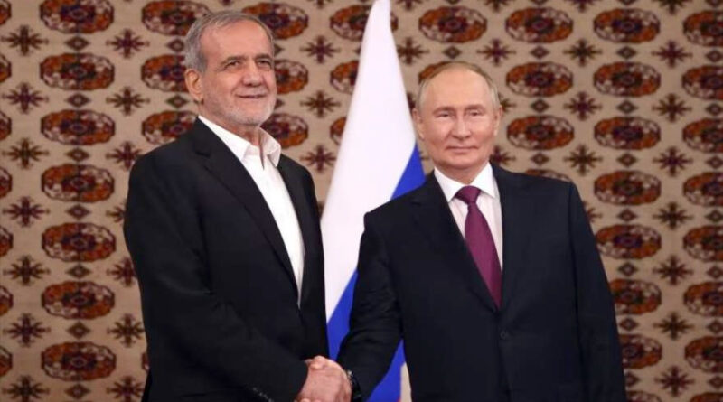 Masud Pezeshkian y Vladímir Putin