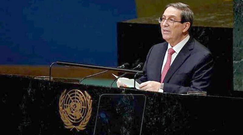 Bruno Rodríguez Parrilla en la Asamblea General de la ONU