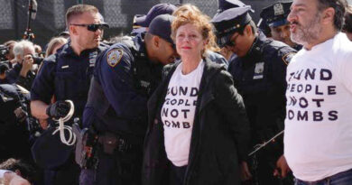 Susan Sarandon y Hannah Einbinder detenidas por protestar contra Netanyahu en Nueva York