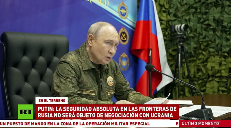 Putin visita a militares en la zona de la Operación Militar Especial